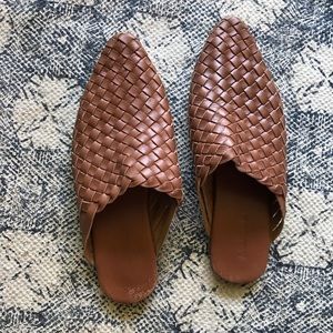 Handmade Woven Leather Mules